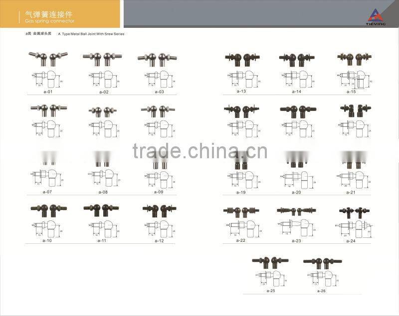 Gas spring with dustproof boot YQ10/28-330-828(a-a)0
