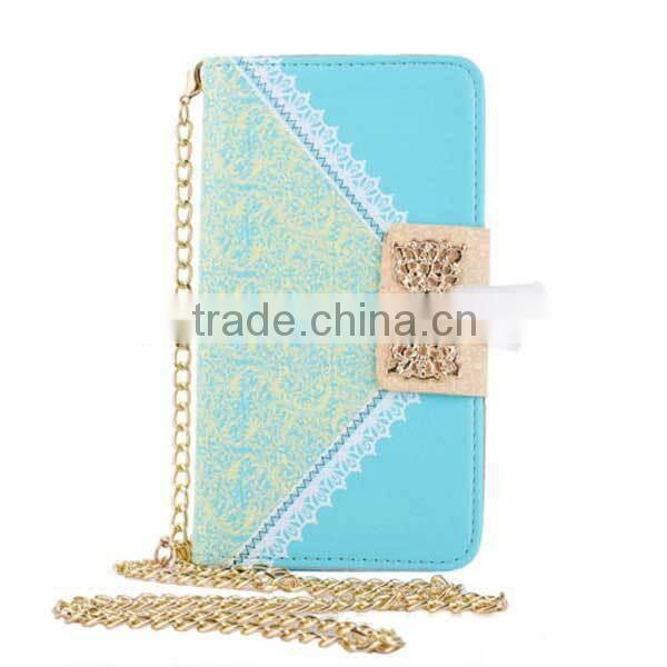 pu leather case for samsung galaxy s6 edge,lady cute wallet bag for phone