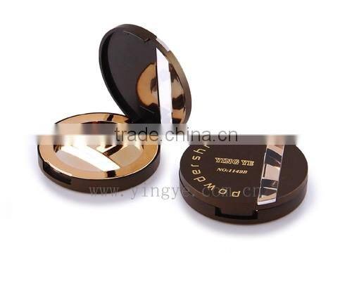 Three color mental eyeshadow round palette