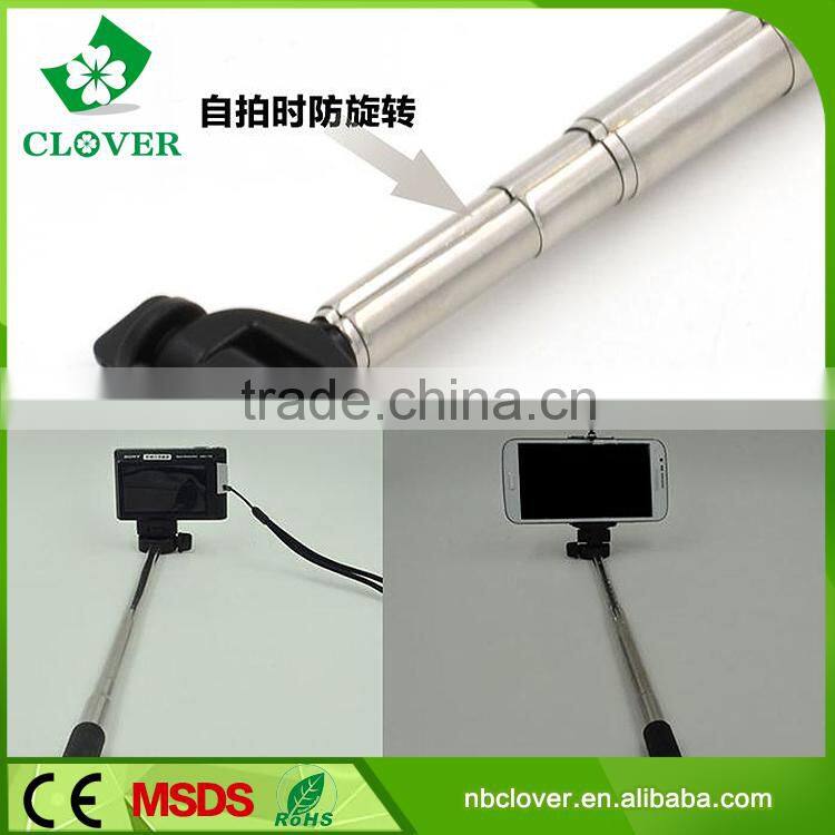 Top selling sireless remote control telescopic baton selfie stick monopod