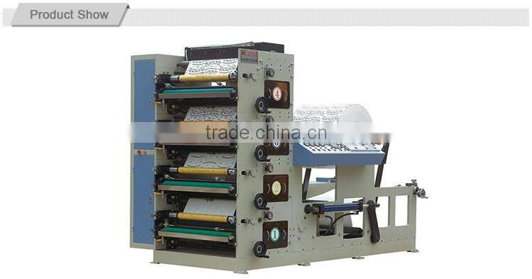 Automatic 4 color corrugated cardboard carton box polyethylene flexo printing machine