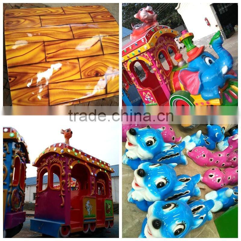 factory direct sales electric ride on elephant train with tracks for sale