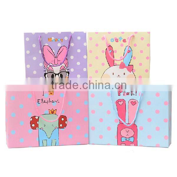 Lovely Cartoon Figure For Kids Paper Shopping Bag