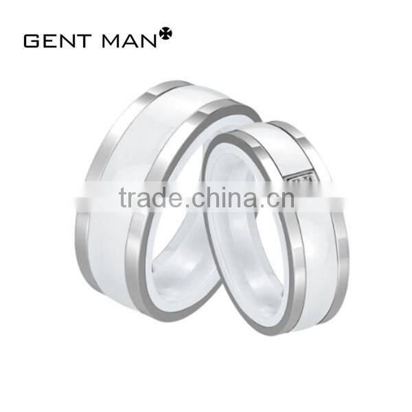 Coolman Newest zirconia ceramic ring wedding ring moroccan black ceramic ring ceramic jewelry designs