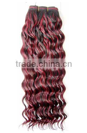 top quality factory price hand tied two tone brazilian hair weft