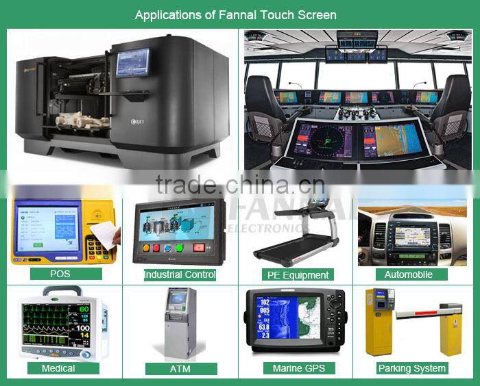 Industrial 10.1 inch capacitive type touch screen with I2C interface