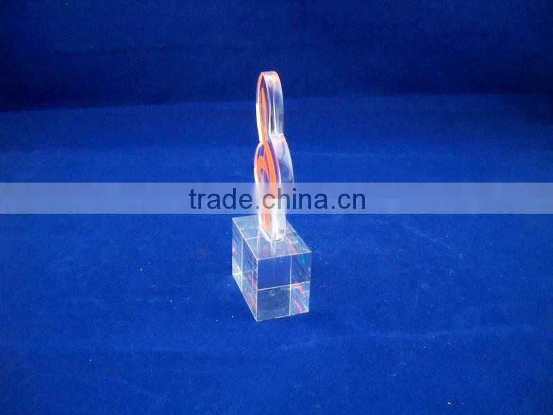 Music Awards crystal acrylic award trophy