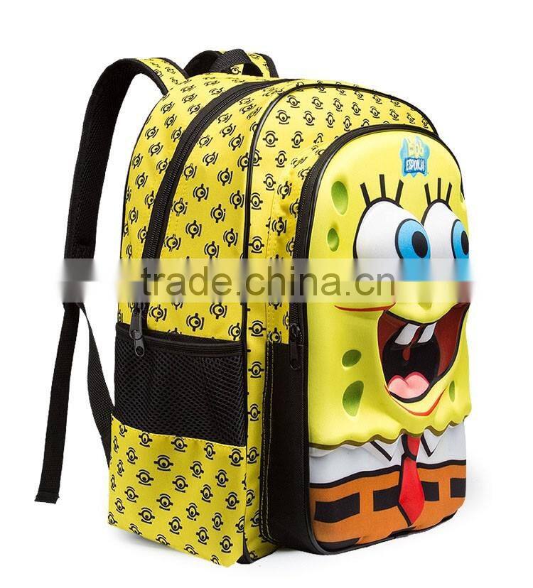 SpongeBob Squarepants funny design 2016 children popular school bag kids