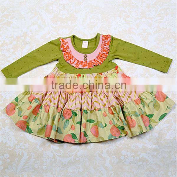 2015 autumn Thanksgiving Girls cotton persnickety, Giggle Moon remake outfits