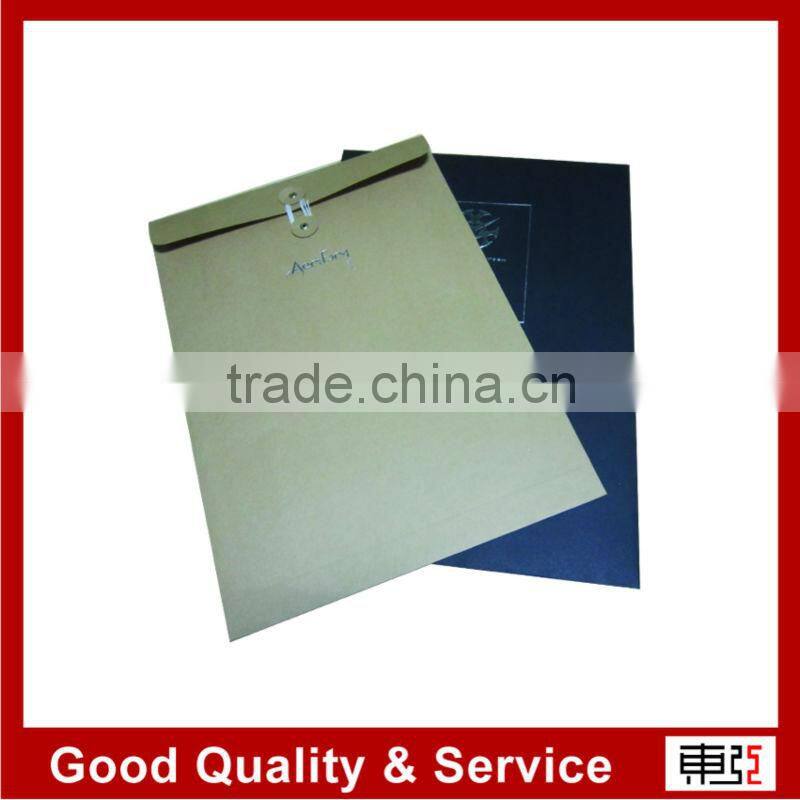 Big Size Paper Envelope with Emobossed & Silver Hot Stamping Logo