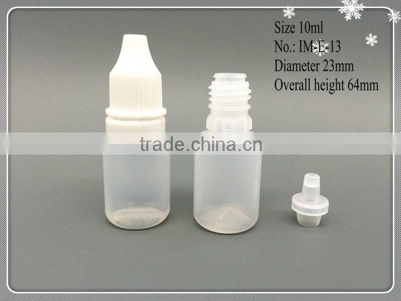 5ml LDPE dropper bottles with tamper proof cap, 5ml e-cig dropper bottles with white cap for e-cigarette oil