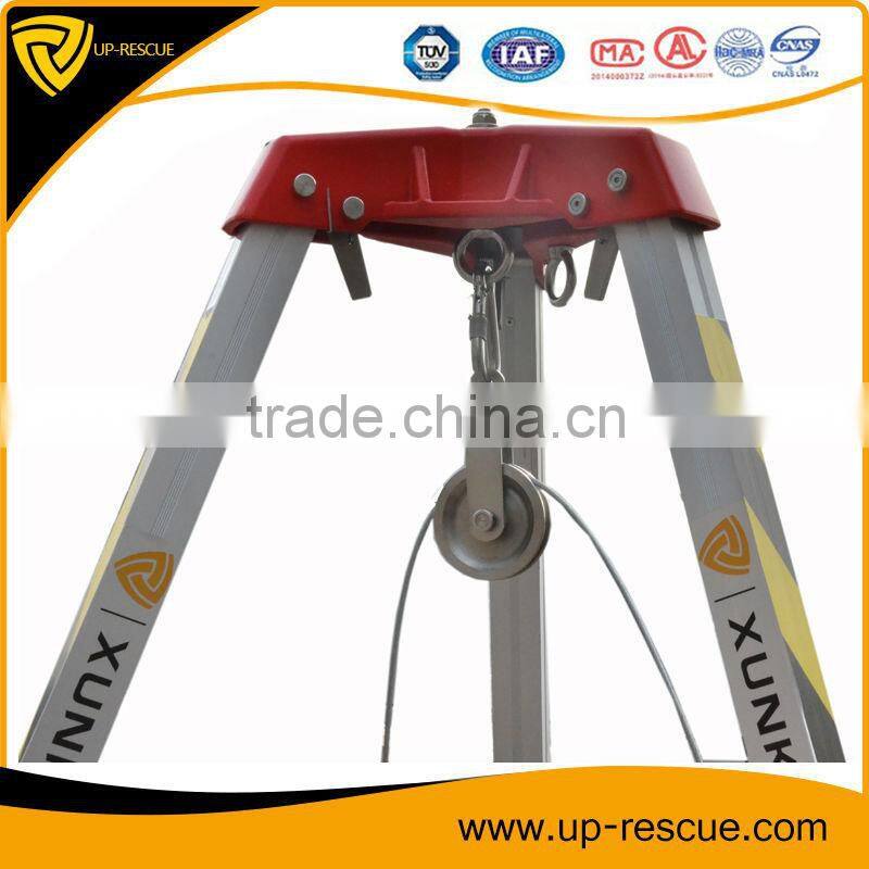 Rescue tool firefighting aluminum rescue tripod Portable lightweight rescue tripod