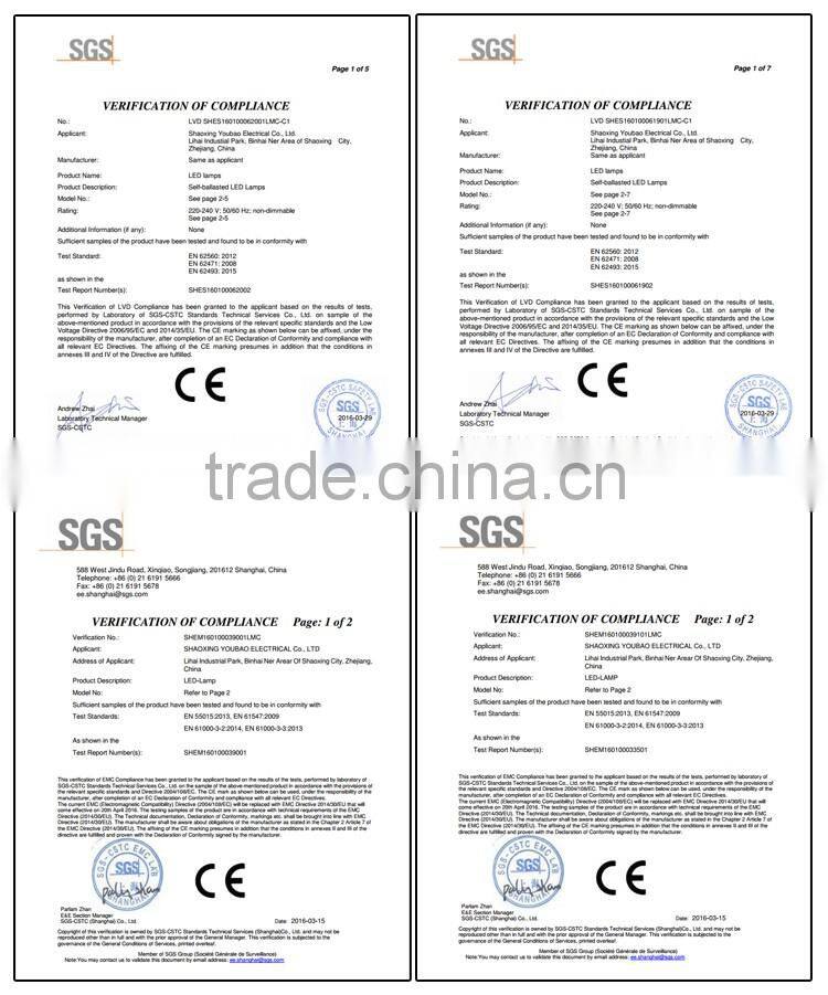 2016 CE RoHS PC E27 UFO Bulb 30w led bulb light