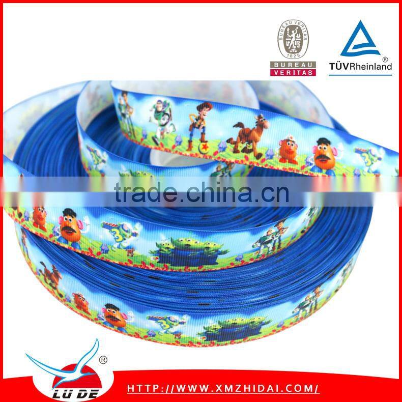 2015 Hot selling custom printed grosgrain ribbon