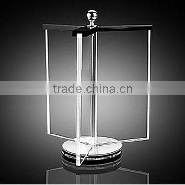 Custom triangle acrylic menu holder