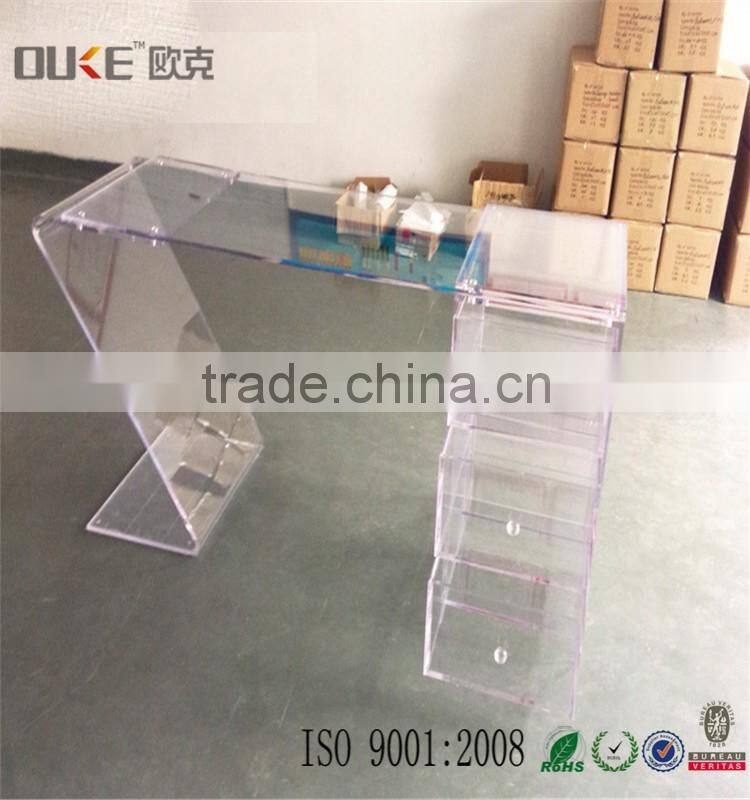 new design excellent quality transparent acrylic table