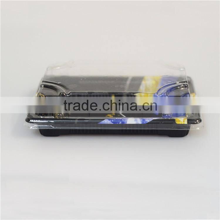 SM1-1103JY-B Disposable Plastic Take Away Printed Sushi Tray For Food Packaging
