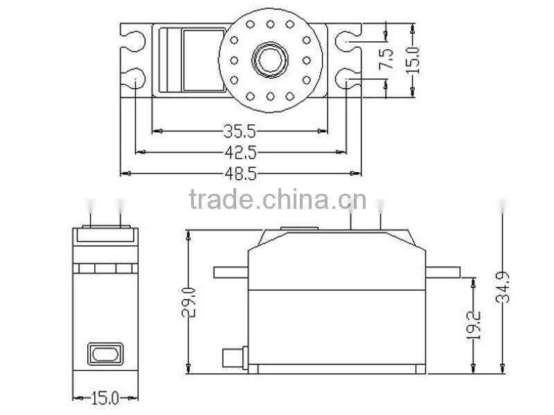 K-power P0261 Medium-sized 26g / 2.5kg-cm / 0.08sec @ 6V Boat rc Servo