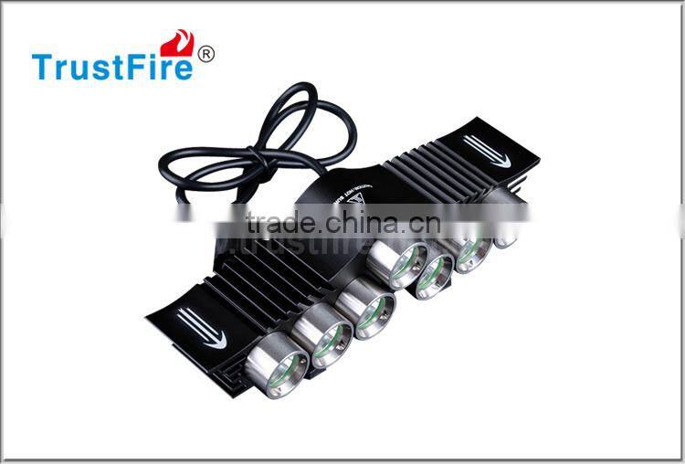 TrustFire 7" led headlight bike lights rechargeable 3200LM bike front light with bicycle bracket