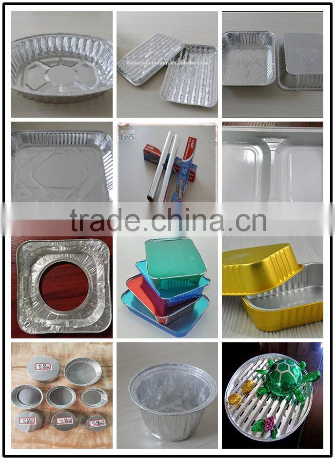 small size round shape disposable aluminum foil ashtrays