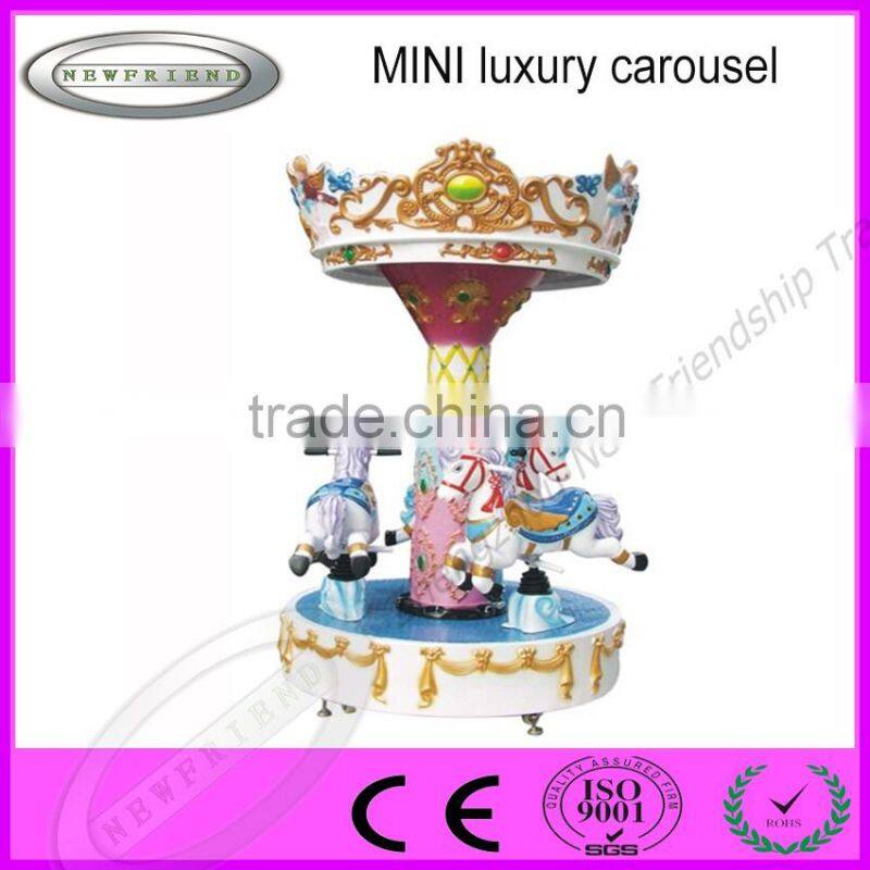 China outdoor amusement rides carousel mini merry go round with high quality