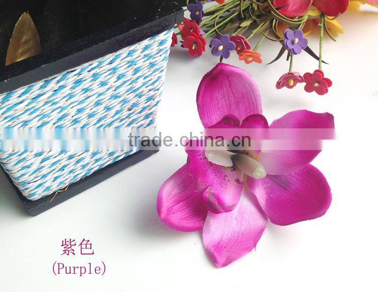 Artificial Cymbidium Hair Flower Orchid Flowers Hair Clip