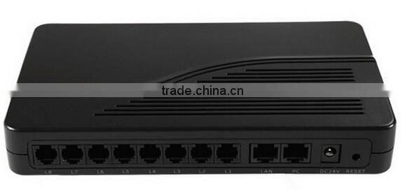 8-Fxs VoIP Gateway HT-882 comes with 8 FXS ports