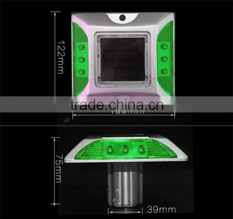 Green Energy Power red 4led road side reflective road stud