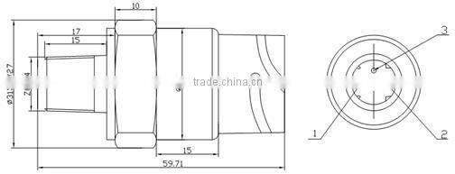 0.5-4.5V engine oil pressure sensor