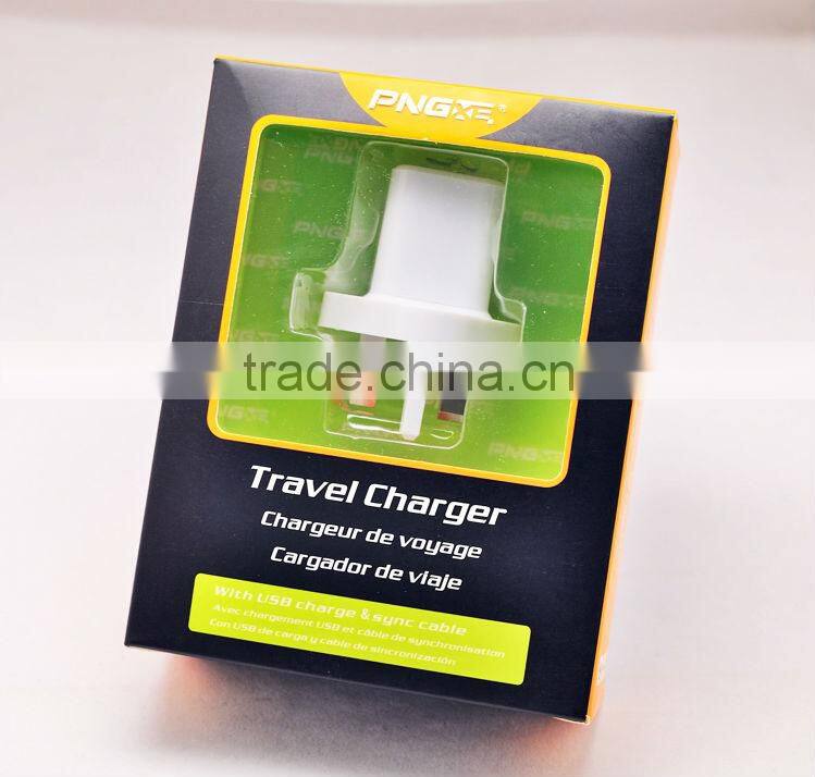 PNGXE dual USB Charging Ports USA AC Power Home Wall Adapter Charger plug for smartphones
