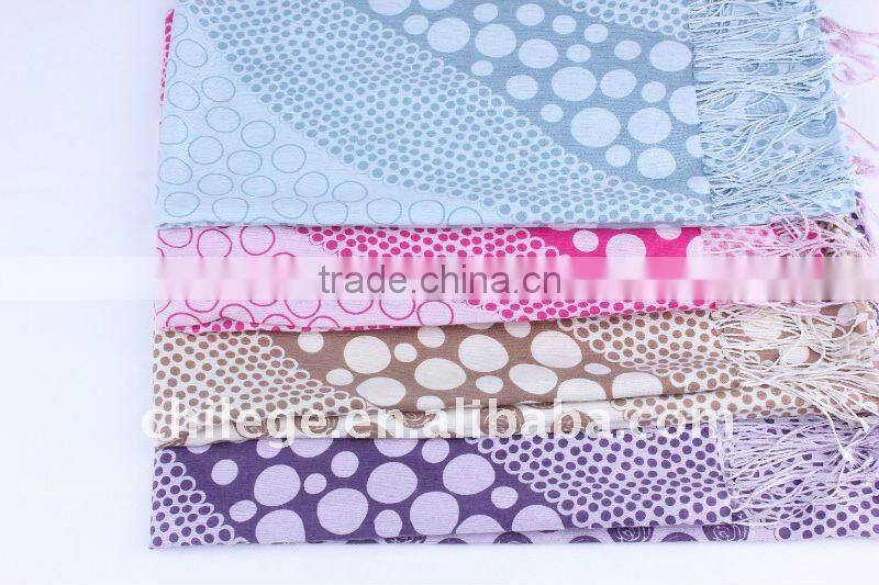 high quality fashion winter ladies printed wool/cashmere/silk blended scarf poncho stole with tassel winter accessories