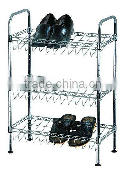 Metal children shoe shelf