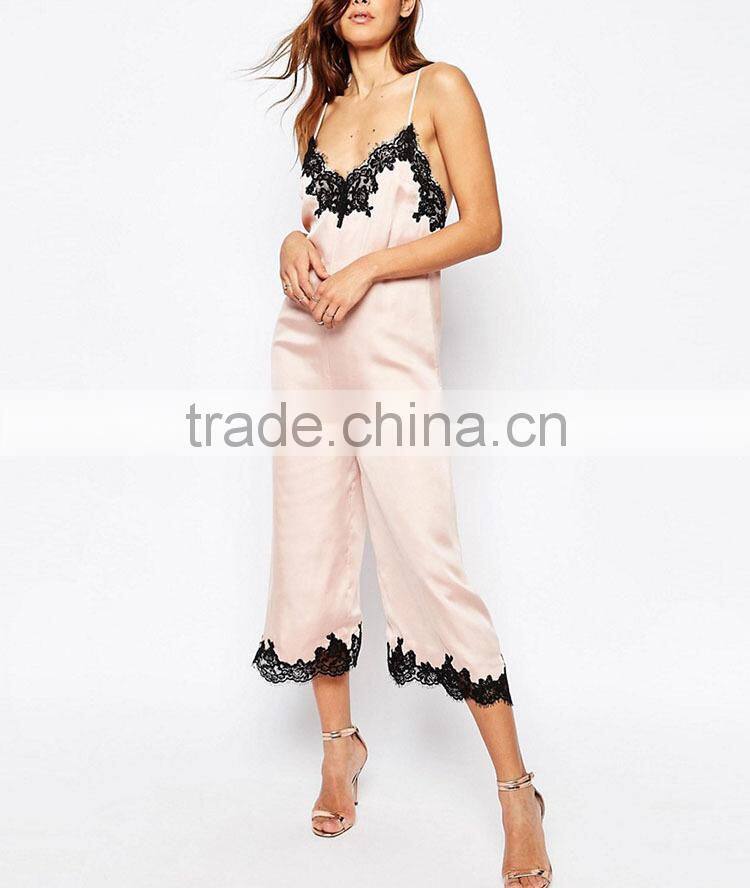 China supplier fashion stylish backless elegant evening formal wear wide leg jumpsuits for ladies