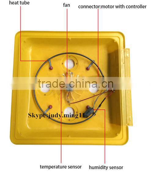 Fully automatic domestic poultry eggs incubator with humidifier/great quality egg incubator