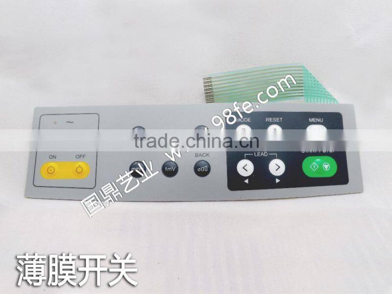 Printed Tactile Membrane Switch Keypad With Flexible Circuit