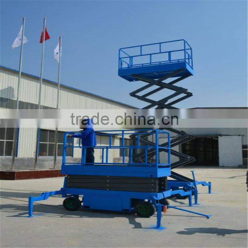 Tyre moving mobile hydraulic scissor lift