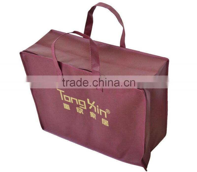 non woven travel storage bedding bag for quilt