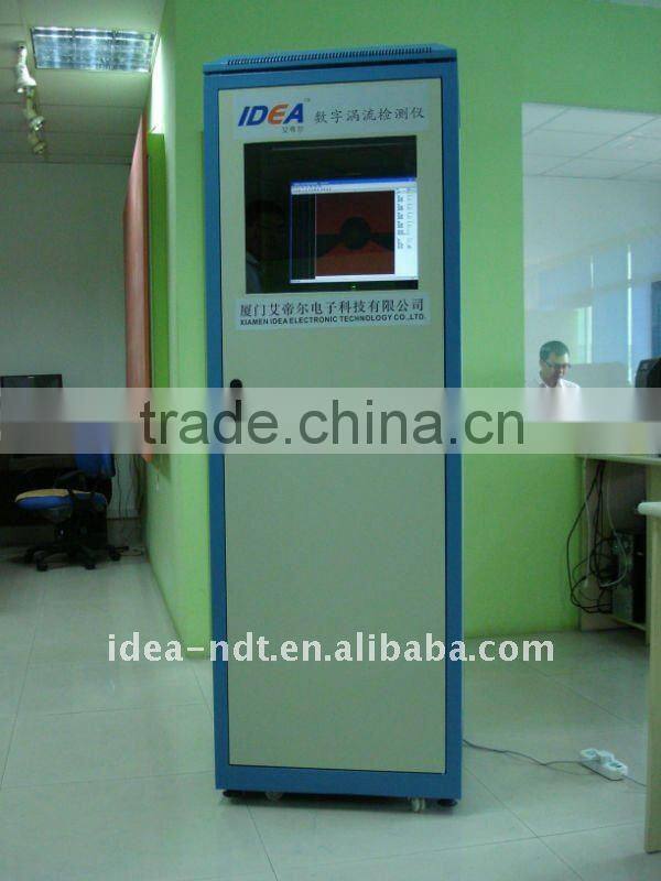 Rapid and reliable aircraft wheel NDT eddy current testing system