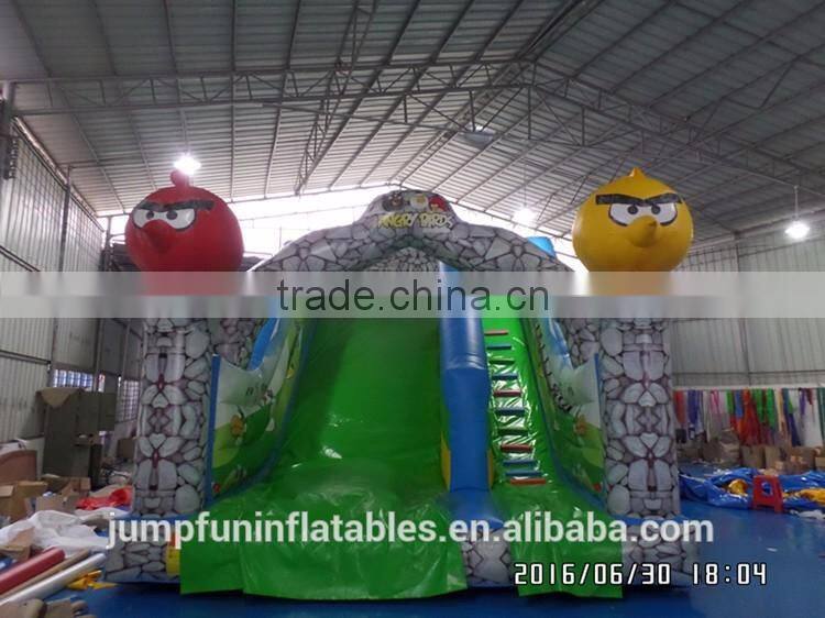 birds theme inflatable children slide for sale