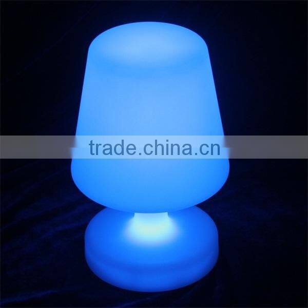 Multi color change rechargeable led wireless table lamps with remote