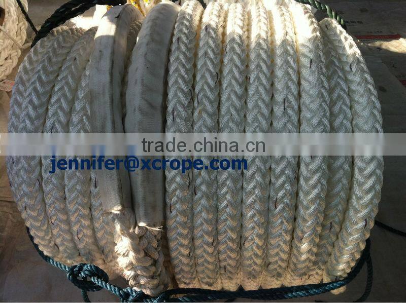 Aramid rope/kevlar rope 8mm/12-Strand Kevlar Rope With Thimble/kevlar aramid rope