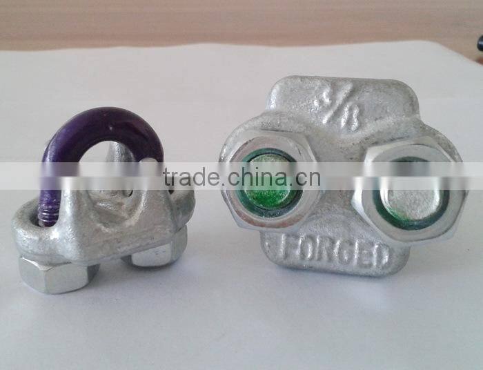 Fast selling metal wire clamp, u type cable clamp