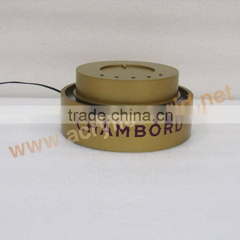 ice mountain design liquor display case with led light