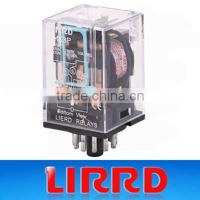 11pins 10A general purpose dc12v/dc24v/ac220v electrical relay LJQX-13F-3Z/HH63P/LY3 with LED