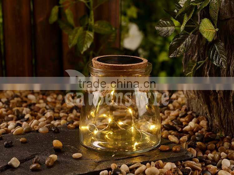 Good Quality Bottle Light Water Bottle With Led Light Glass Sun Jar for Decoration