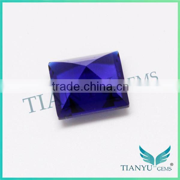 10x10mm 113# burma blue square step cut spinel loose stone