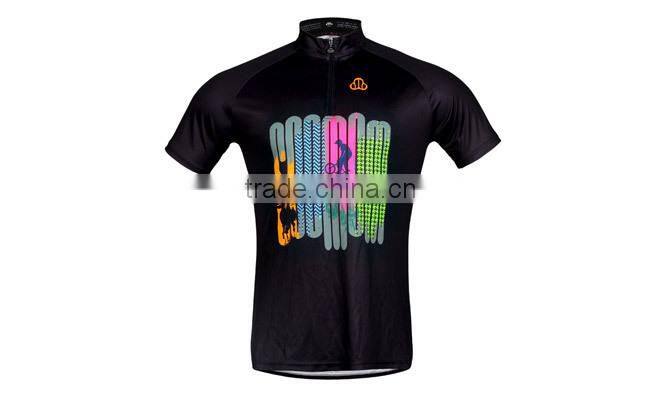 Product Description 2014 new black summer short sleeve cycling clothes