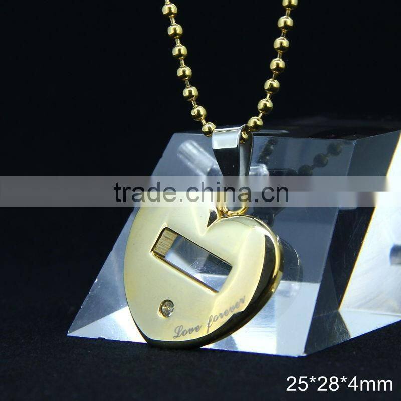 Alibaba China Supplier OEM Manufacture Custom Metal Heart Pendant