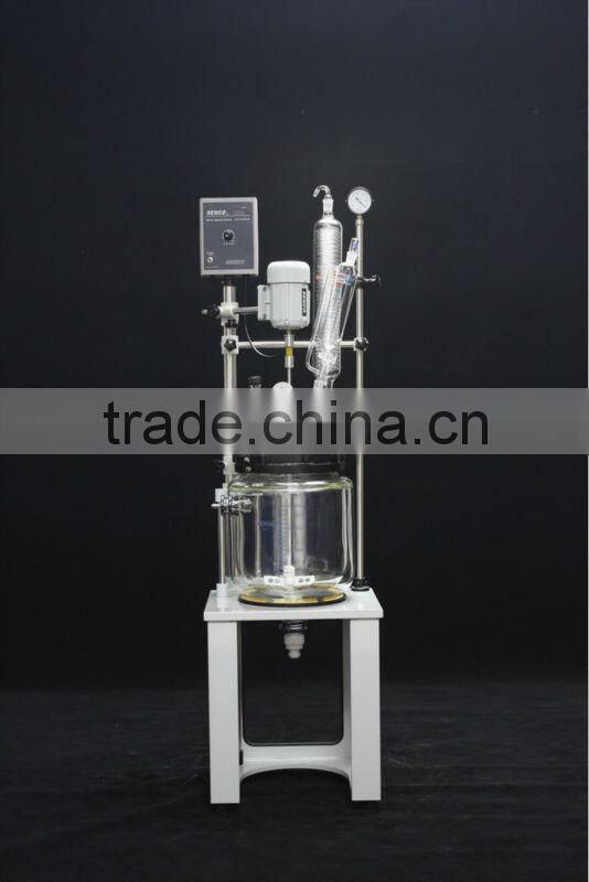 FC1003 10L 2-Piece Jacketed Glass Reactor-SENCO- Complete Flange joint