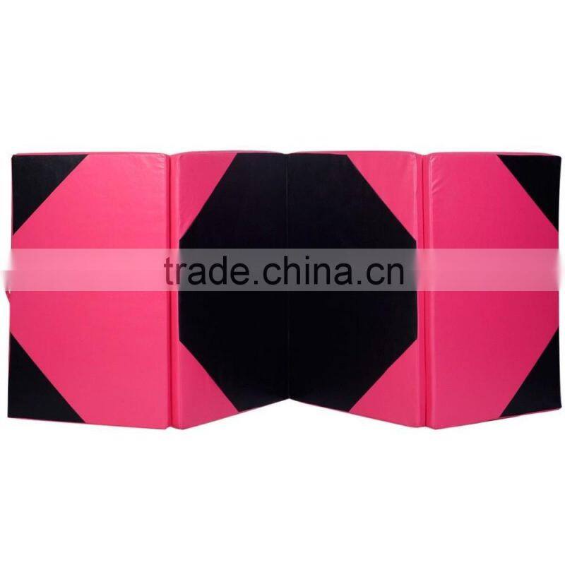 4' x 8' x 2" PU Leather Gymnastics Tumbling / Martial Arts Folding Mat